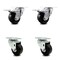 Service Caster 3.5 Inch Phenolic Wheel Swivel Top Plate Caster Total Lock Brakes SCC, 2PK SCC-TTL20S3514-PHS-2-S-2 - alternate 5